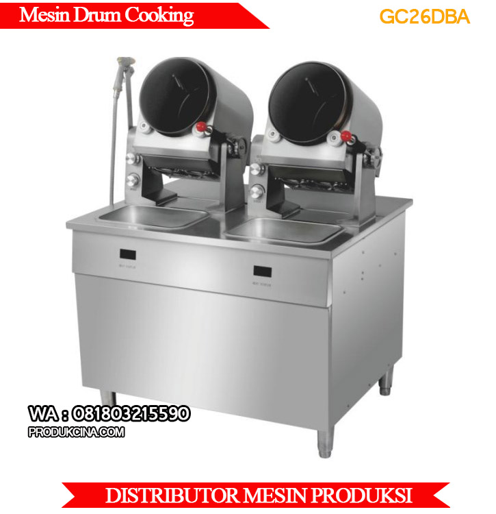 Jual mesin cooking drum bisa memasak otomatis cocok untuk restoran dan hotel PC26DBA