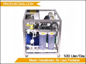 Jual mesin desalinasi air laut portable 500 liter perhari murah